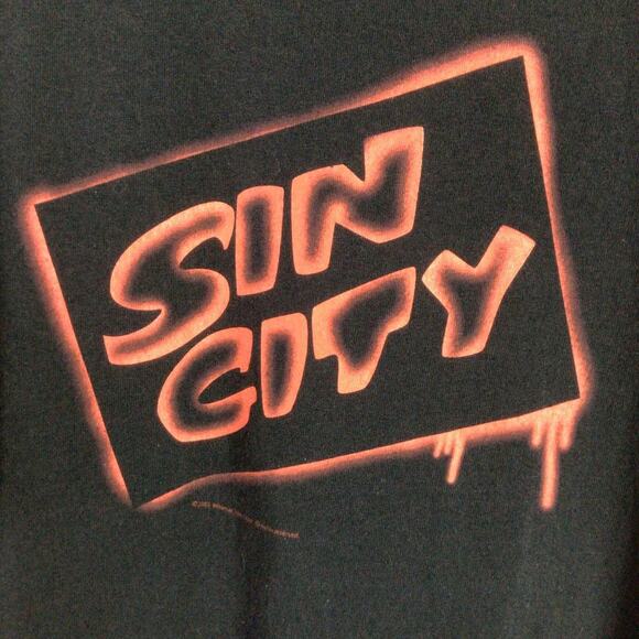 Vtg 2005 SIN CITY movie miramax film T Shirt Black Large - Picture 2 of 5